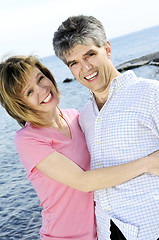 Image showing Mature romantic couple