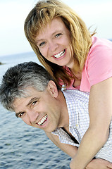 Image showing Mature romantic couple