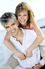 Image showing Mature romantic couple