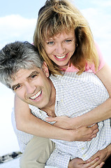 Image showing Mature romantic couple