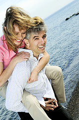 Image showing Mature romantic couple