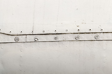 Image showing metal surface with rivets