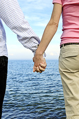 Image showing Couple holding hands