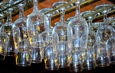 Image showing Bar glasses abstract.