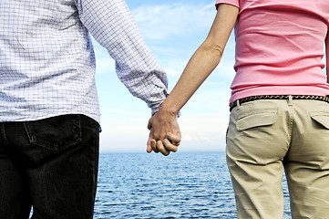 Image showing Couple holding hands