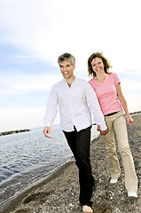 Image showing Mature romantic couple