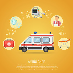 Image showing medical emergency ambulance concept