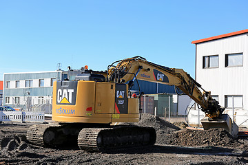 Image showing Cat 325 Hydraulic Excavator at Construction Site 