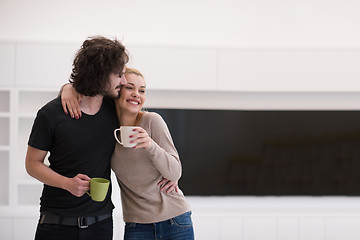 Image showing Happy couple in their new home