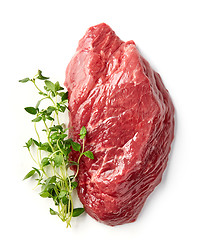 Image showing fresh raw beef steak