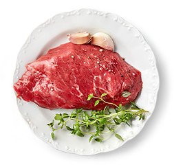 Image showing fresh raw beef steak