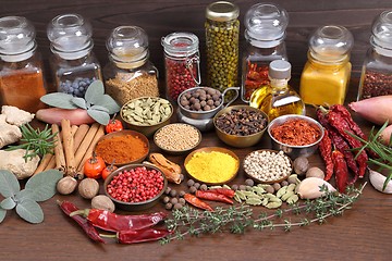 Image showing Spices and herbs.