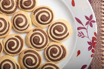 Image showing Chocolate rolls.