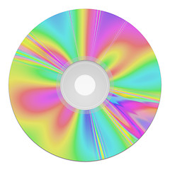 Image showing a colorful cd-rom music data storage