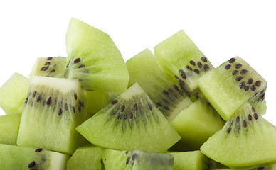Image showing Diced kiwifruit
