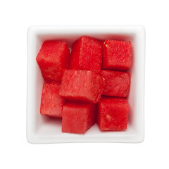 Image showing Diced watermelon