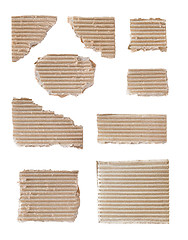 Image showing Corrugated cardboard macro set.