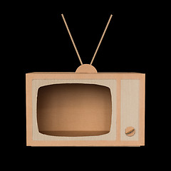 Image showing Cardboard tv.