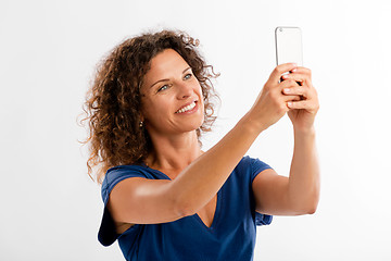 Image showing Making a selfie