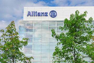 Image showing Modern office building of Allianz SE insurance company