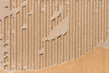 Image showing Corrugated cardboard background