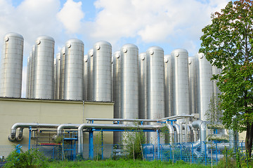 Image showing Industrial sewage treatment system for water purification