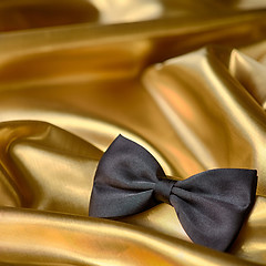 Image showing Black bow tie