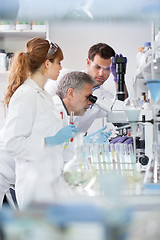 Image showing Health care researchers working in scientific laboratory.