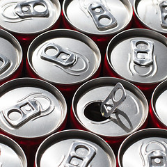 Image showing Soda cans