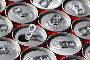 Image showing Soda cans