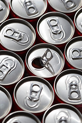 Image showing Soda cans