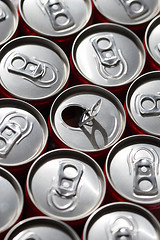 Image showing Soda cans