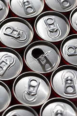 Image showing Soda cans