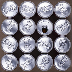 Image showing Soda cans