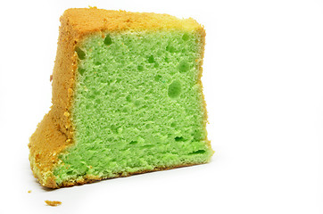 Image showing Pandan chiffon cake