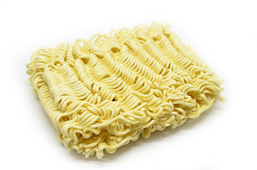 Image showing Instant noodles on white background