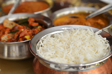 Image showing Indian curry meal