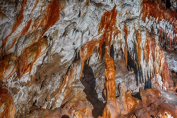 Image showing Underground cave texture closeup photo