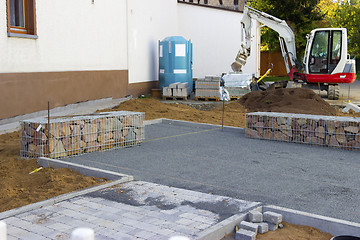 Image showing Construction Gabion Wall