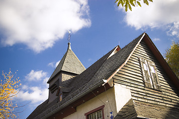 Image showing Gable of historical church in Germany