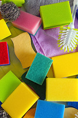 Image showing Colorful sponges