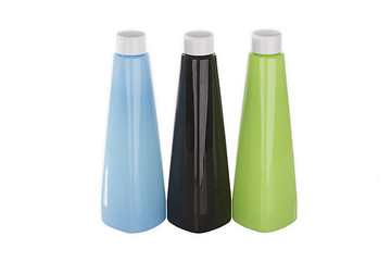 Image showing Three plastic bottles