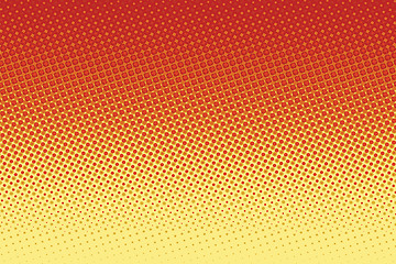 Image showing Red yellow pop art halftone background