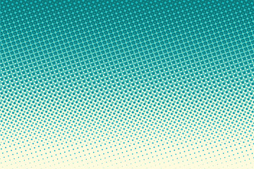 Image showing Green pop art raster dots background