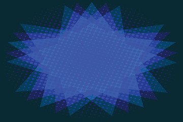 Image showing Abstract background of blue star