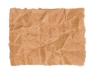 Image showing Piece of corrugated cardboard