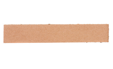 Image showing Piece of corrugated cardboard