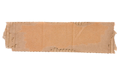 Image showing Piece of corrugated cardboard