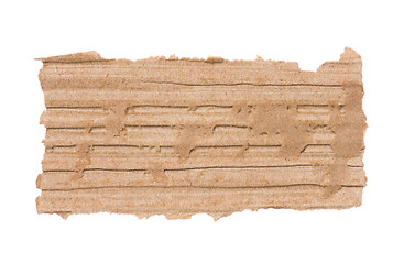 Image showing Piece of corrugated cardboard