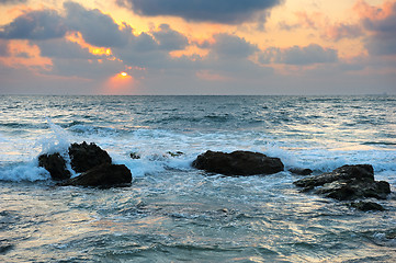 Image showing Mediterranean Coast of Israel